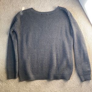 Oversized Gray Knit Sweater